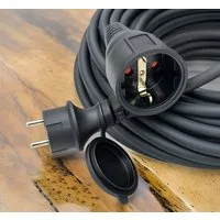 VABIONO Kabel StromkabeI IP44 Schutzkontkt Außen 5/10/25m 250V 16A Verlängerungskabel, Schutzkontakt, Schuko (2500 cm), - KOSTENLOSER VERSAND