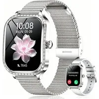 ibettertec Smartwatch Damen Herren, Neueste Fitness Uhr mit Anruffunktion Smartwatch (4,45 cm/1,75-Zoll-TFT-LCD-Touchscreen Zoll) IP68 Wasserdicht,Uhren Watch für Android IOS, Fitnessuhr Tracker mit Pulsmesser Schrittzähler Schlafmonitor
