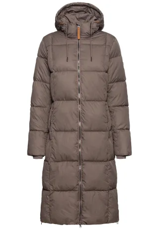 camel active - Steppmantel mit Kapuze walnut - Gr. - 48