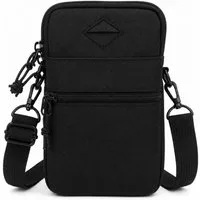 XiRRiX Umhängetasche Tasche zum Umhängen für Damen / Herren - universal Handytasche klein (1-tlg., mit verstellbarem Schulterriemen), wasserabweisendes Material, RFID Kartenfach im Inneren