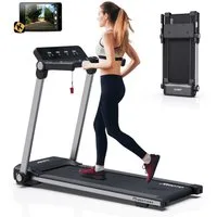 JOROTO Laufband F5 Klappbares Laufband für Zuhause, 2,5PS, 0,5-14KM/H Laufband mit Bluetooth & APP, 120KG Belastbar