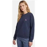 U.S. Polo Assn. Sweatshirt USKalatine Pullover Rundhals – Baumwollmix Sweater Weicher Rundhalspullover mit Stretch und Logo-Stickerei