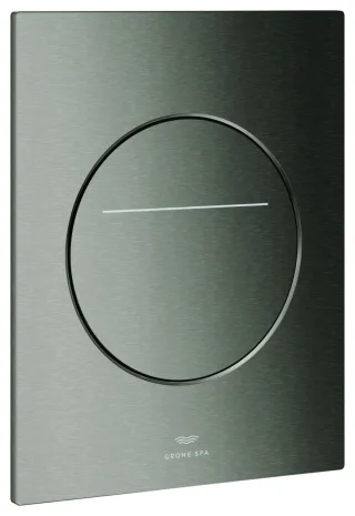 GROHE WC-Betätigung Arina 104645 rund Silk Motion hard graphite gebürstet, 104645AL00 104645AL00