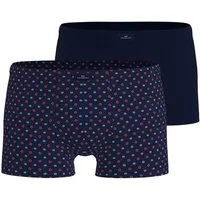 GÖTZBURG Retro Pants Glasgow (2er Pack) gemustert, basic, kurz, eng, atmungsaktiv, Baumwollmix
