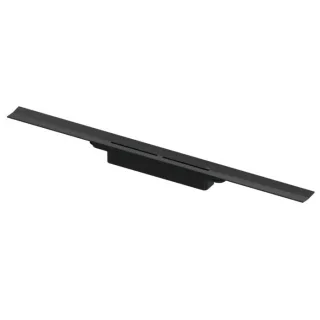 TECE drainprofile Duschrinne 670821 800 mm, Breite 55mm, Edelstahl gebürstet, schwarz
