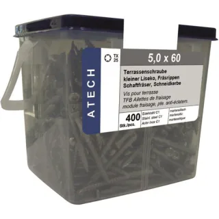 Terrassenschrauben 5 mm TORX Edelstahl C1 400 Stck im Eimer
