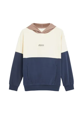 s.Oliver - Sweatshirt creme/mehrfarbig/blau - Gr. - 176