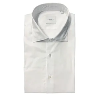 Bagutta Weiße Baumwoll-Herrensch shirt