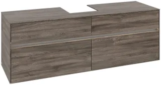 Villeroy & Boch Waschtischunterschrank Collaro C104B0 1600x548x500mm mit Beleuchtung Stone Oak C104B0RK