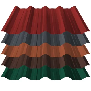 Trapezblech T50 | Dach | 0,50 mm | Stahl | 25 µm ThyssenKrupp Polyester
