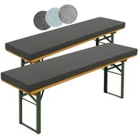 sleepling Bankauflage Bierbankauflage, (2 St., 2 Auflagen), mit elastischen Schlaufen für optimalen Sitz, strapazierfähig, bequem