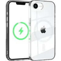 EAZY CASE Handyhülle Transparente Hülle mit MagSafe für iPhone 16e 6,1 Zoll, Back Cover, Bumper Case, Handy Schutzhülle Kameraschutz, Durchsichtig