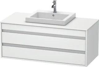 Duravit Ketho Konsolenwaschtischunterbau wandhängend Weiß Matt 1200x550x496 mm - KT675601818 KT675601818