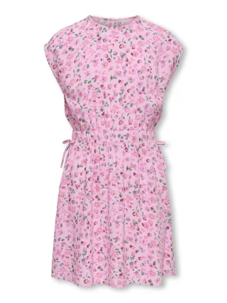 KIDS ONLY - KOGZALINA LIFE CAPSLEEVE AOP DRESS PTM Sweet Lilac - Gr. - 152