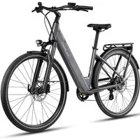 DERUIZ E-Bike Cityrad 28 Zoll für Damen und Herren, Bluetooth+App, Elektrofahrrad 161km, 8 Gang Shimano Altus RD-M310 Schaltwerk, Kettenschaltung, Heckmotor, 644 Wh, (Federgabel mit Lockout, Farb-LCD-Display, Drehmomentsensor), Quartz 2026, nur ca. 2