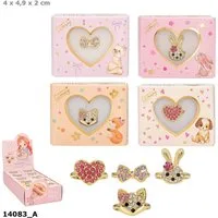 Depesche Spiel Princess Mimi Fingerring Gold Strass – 1 von 4 zufällig