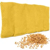 Amilian Kirschkernkissen 55x20 cm - Wärmekissen, Kältekissen 100% Kirschkerne, mikrowellengeeignet, ideal zum Entspannen zu Hause, für Mikrowelle geeignet, als Wärme- und Kältekissen verwendbar