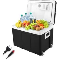 TZS FIRST AUSTRIA Elektrische Kühlbox Mobil Kühlschrank 45L, 12V /230V Anschluss, 12-V-Stecker fürs Auto, für Camping, Festivals, Reisen, mit Kühl- und Warmhaltefunktion