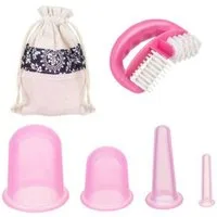 soulima Massagegerät Chinesische Silikonbecher Massagegerät, Spar-Set 1-tlg., massieren, geeignet für Gesicht, Hals, Dekolleté und sogar Lippen