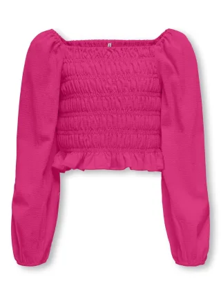 KIDS ONLY - KOGHELENE PUFF SLEEVE TOP WVN fuchsia purple - Gr. - 152