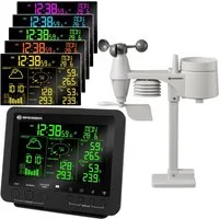 BRESSER 256-Farb Profi-Wetter Center 5-in-1 schwarz Wetterstation