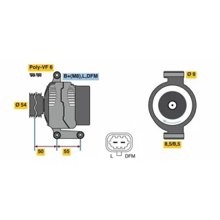 Bosch Lichtmaschine 120A Opel Corsa Meriva 1,3 0986081120
