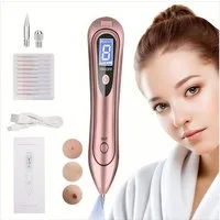 Ophy Microderm Tool Microderm-Stift (9 Stärken) mit LCD-Display–präzise Kontrolle,kompakt, 1-tlg., zur Behandlung von Hautunreinheiten, Schönheitsgerät mit blauem Licht