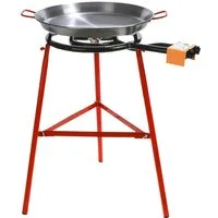 Garcima Paellapfanne Paella Grill Set Tarbarca mit Kelle und Gasanschluss - 14 Rationen