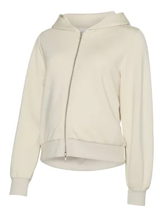 MAMALICIOUS - MLZALA ZIP LS SWEAT TOP Birch - Gr. - L