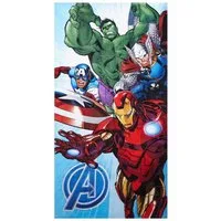 Jerry Fabrics Strandtücher Marvel Avengers Handtuch Captain America Hulk 70x140 cm, Baumwolle, Frottee (1-St)