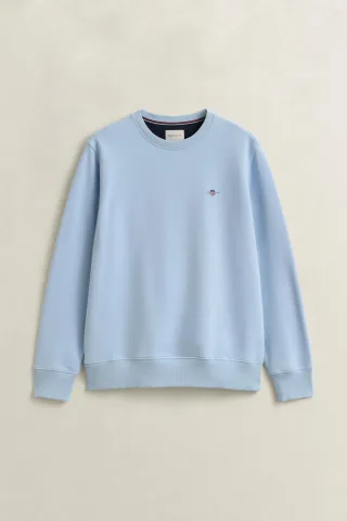 GANT - Shield Rundhals-Sweatshirt fresh blue - Gr. - XL