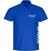 multifanshop Poloshirt Schalke - Brust & Seite - Polo