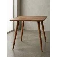 KADIMA DESIGN Esstisch Esszimmertisch REPA 80x80x76 cm rustikal Massiv-Holz Küchentisch, Design Landhaus Esstisch, Tisch für Esszimmer quadratisch, 4 Personen