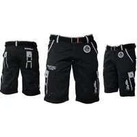 Geographical Norway Shorts Herren Cargo Shorts Kurze Hose Short Bermuda Knielang Sommer + Gürtel