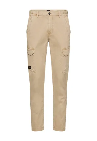camel active - Cargohose mit elastischem Bund light beige - Gr. - 30