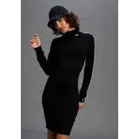 Bruno Banani Strickkleid mit edlem Kontraststreifen