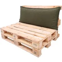 TexDeko Palettenkissen TexDeko Cord Rückenkissen (nur Rückenkissen) wasserabweisend, Premium-Qualität, Cord (120x40x20/10cm)