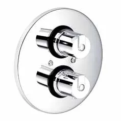 Kaja Style Fertigmontageset für, Unterputz-Thermostat mit Absp. chrom, 34252-C 34252-C