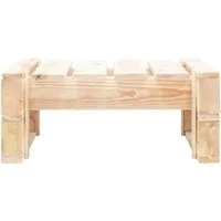 vidaXL Ottomane, Outdoor-Ottomane Paletten Holz