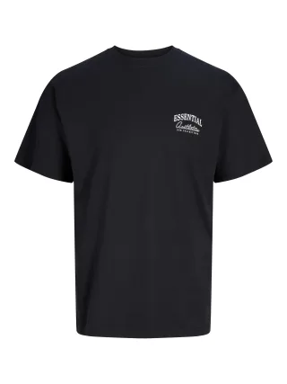 JACK&JONES - JJEORGANIC RELAXED STUDIO TEE SS ON SN Black - Gr. - L