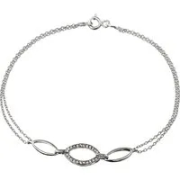 SilberDream Silberarmband SilberDream Armschmuck 19cm 925 Silber (Armband), Damen Armband (Oval) ca. 19cm, 925 Sterling Silber, Farbe: silber, wei