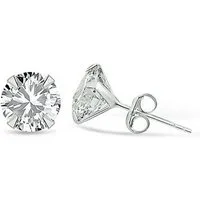 Karisma Paar Ohrstecker Karisma 1 Paar Damen Ohrstecker 925 Sterling Silber Zirkonia, Stein Diamant Ohrringe Stecker Weiss - 5mm