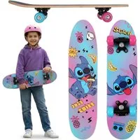 Disney Skateboard DISNEY Stitch Kinder Skateboard aus Holz 61cm, 20-50kg
