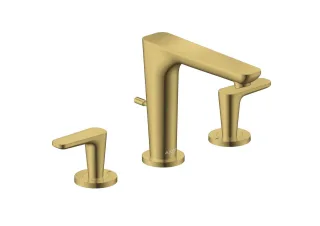 Hansgrohe 3-Loch WTA 125 Axor Citterio C mit Zugstangen Ablaufg. polished gold optic , 49060990 49060990