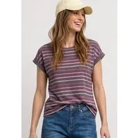 STREET ONE Shirttop Sommershirt mit überschnittenen Schultern
