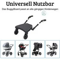 Fillikid Kinderwagenaufsatz Buggyboard FlexiRide Schwarz Exklusiv