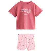 Next Shirt & Shorts Kurzarm-T-Shirt und Radlershorts im Set (2-tlg)