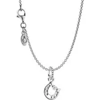 Pandora Kette mit Anhänger 39718, für Damen mit Hufeisen 925 Silber 45 cm
