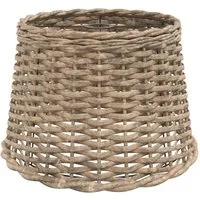 vidaXL Lampenschirm Lampenschirm Braun Ø40x26 cm Korbweide