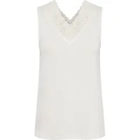 Cream Shirttop Trulla (1-tlg) Spitze